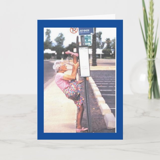 Cartão De Festividades Humor de substituição de anca (Frente)