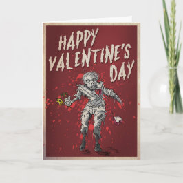 Cartão De Festividades Humor do dia dos namorados do zombi