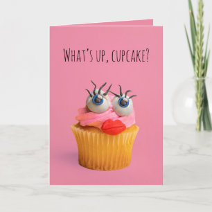 Cartão De Festividades Humor engraçado do Cupcake feliz dia de os namorad