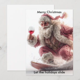 Cartão De Festividades Humor Natalino Papai Noel Saudação de festas