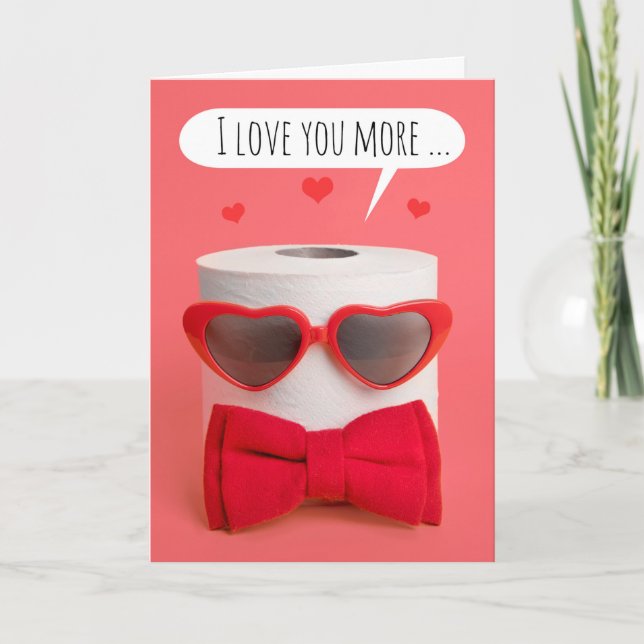 Cartão De Festividades Humor pandêmico com papel higiênico do feliz dia d (Frente)