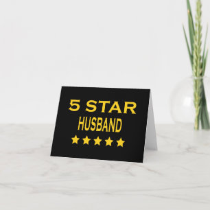Cartão De Festividades Husbands Birthdays Valentines : Five Star Husband