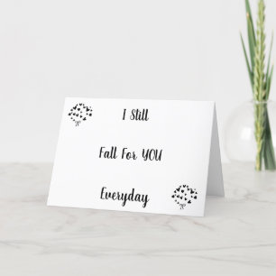 CARTÃO DE FESTIVIDADES I FALL FOR "YOU EVERYDAY" **LOVE CARD**