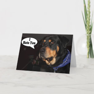 Cartão De Festividades I hate you