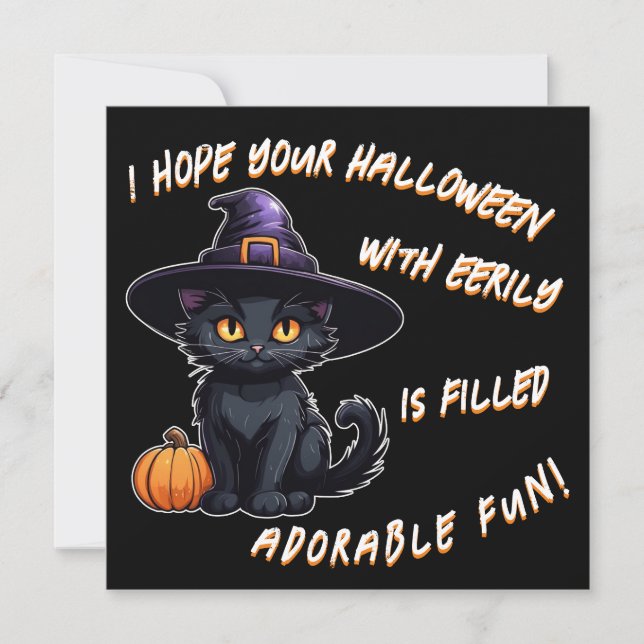 Cartão De Festividades I hope your Halloween..... Tarjeta festiva plana (Frente)