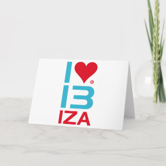 CARTÃO DE FESTIVIDADES I LOVE IBIZA