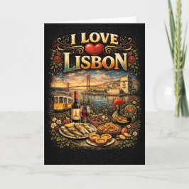 Cartão De Festividades I Love Lisbon