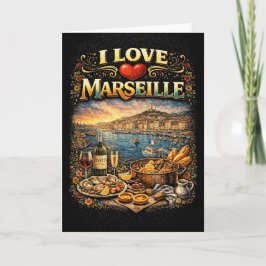 Cartão De Festividades I love Marseille