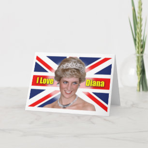 Cartão De Festividades I Love Princess Diana