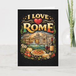 Cartão De Festividades I Love Rome