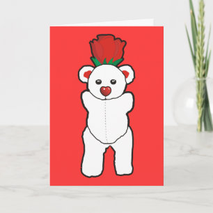 Cartão De Festividades I LOVE YOU BEAR happy valentines day cards