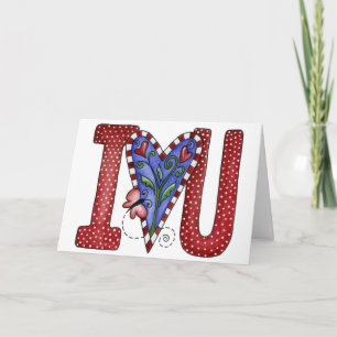 Cartão De Festividades I Love You - Greeting Card