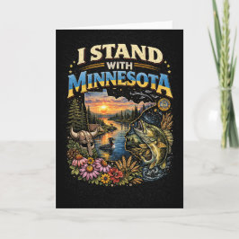 Cartão De Festividades I Stand With Minnesota