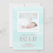 Ice Blue Peace & Joy Photo