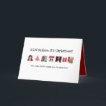 Cartão De Festividades ICON acredita na sua foto de Natal, COLLAGE Modern<br><div class="desc">Cartão de Natal com o tema ícone ultra-moderno - personalize o exterior e a dentro como desejado</div>