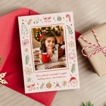 Ícones bonitos de Natal desenhados à mão