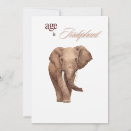 Cartão De Festividades Idade é Irrelefante