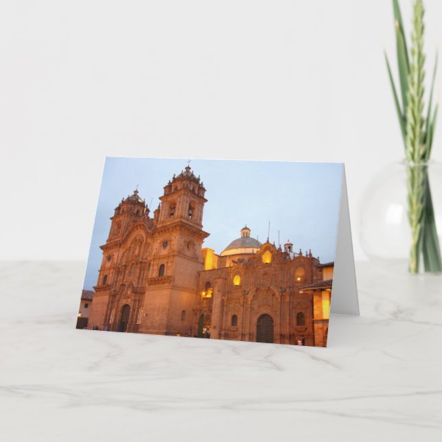 Cartão De Festividades igreja cusco (Frente)