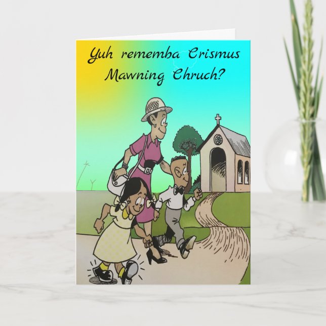 Cartão De Festividades Igreja de Natal (Frente)