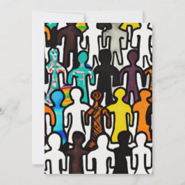 Cartão De Festividades Igualdade Racial