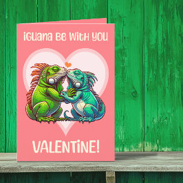 Cartão De Festividades Iguana Estar Com Você Fofo Dia Dos Namorados Diver