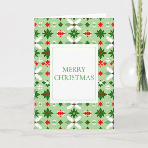 Cartão De Festividades Ilha Escandinava Feliz Natal (Em Branco)
