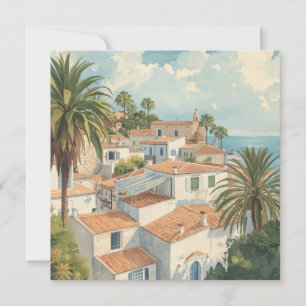 Cartão De Festividades Ilhas Baleares Viagem Francesa Vintage