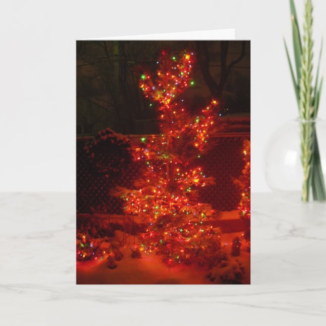 Cartão De Festividades Iluminar a Noite (Frente)