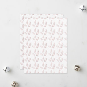 Cartão De Festividades Ilustração Botânica Vintage - Arte Floral Elegante