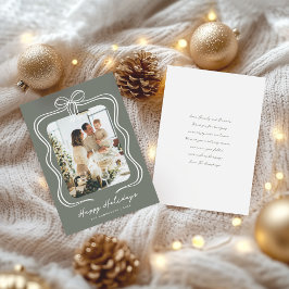 Cartão De Festividades Ilustração de Arco Verde Sage em Foto