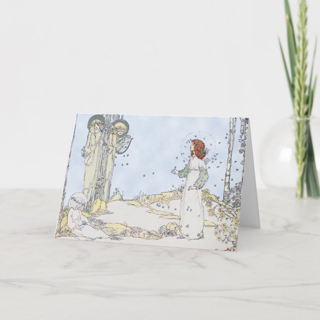 Cartão De Festividades Ilustração de Jesse Marion King (Frente)