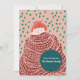 Cartão De Festividades Ilustração de Natal Desenhada à Mão