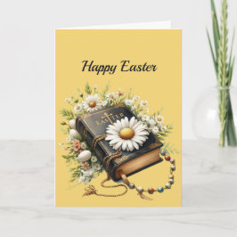 Cartão De Festividades Ilustração de Rosário de Bíblia páscoa