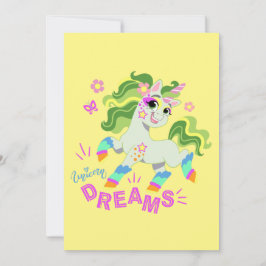 Cartão De Festividades Ilustração de unicórnio cômodo #2