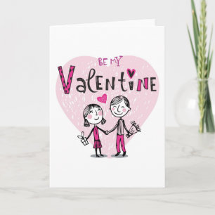 Cartão De Festividades Ilustração do casal de uns namorados