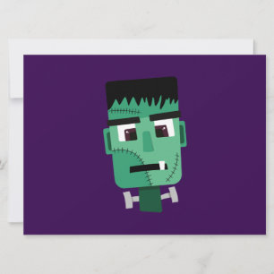 Cartão De Festividades Ilustração do Monstro de Frankenstein
