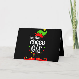 Cartão De Festividades im  chess elf xmas family friend christmas gift
