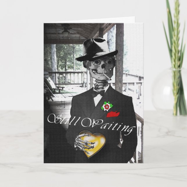 Cartão De Festividades Imagem ainda de espera de w/Background (Frente)