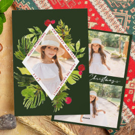 Cartão De Festividades Imagem Botânica Elegante Greenery