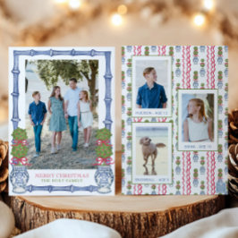 Cartão De Festividades Imagem de Bamboo de Natal em Watercolor