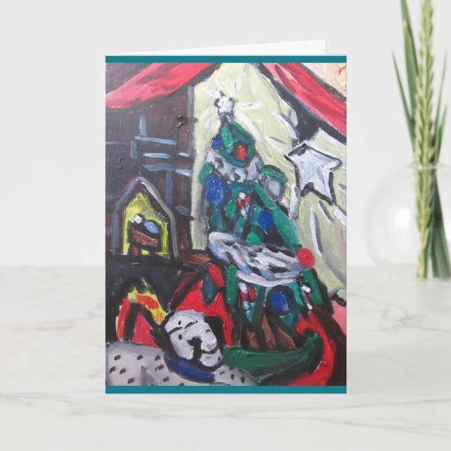 Cartão De Festividades Imagem de Natal (Frente)