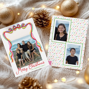 Cartão De Festividades Imagem de Natal Confetti Colorida em Água