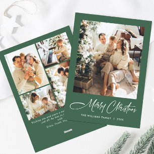 Cartão De Festividades Imagem de Natal Moderno Minimalista Elegante 5