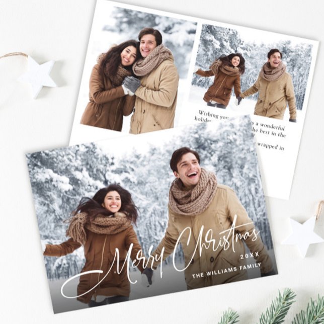 Cartão De Festividades Imagem de Natal Moderno Mínimo Elegante 3 (Criador carregado)