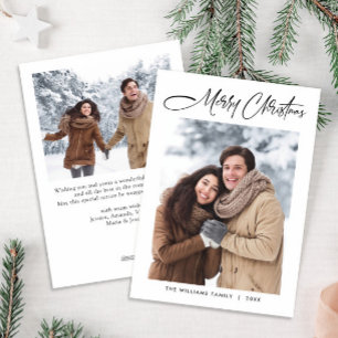 Cartão De Festividades Imagem do Natal Moderno Minimalista Elegante 2