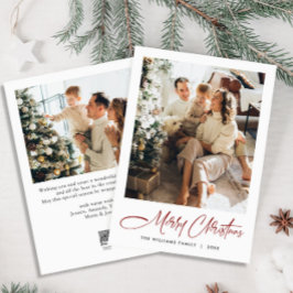 Cartão De Festividades Imagem do Natal Moderno Minimalista Elegante 2