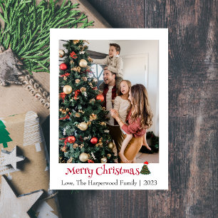 Cartão De Festividades Imagem do Script de Natal Moderno Elegante