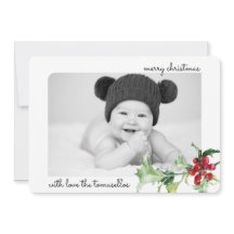 Imagem do Script Elegant Watercolor Holly Berries