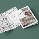 Cartão De Festividades Imagem elegante preta, multifoto de Natal<br><div class="desc">Preto,  moderno e elegante cor-de-água russa bege natural Cores contemporâneos escandinavos bege,  preto e branco,  cartão de Natal com fotos múltiplas,  preto e branco.</div>