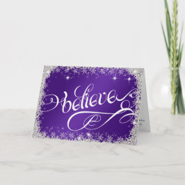 Cartão De Festividades Imagem impressionante do Real Roxo - PERSONALIZAR